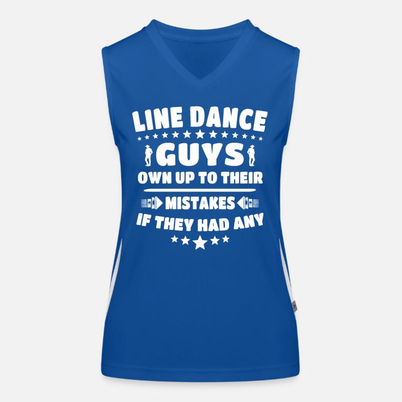 Line Dancing Line Dance Funktionelles Kontrast-Tank Top für Frauen