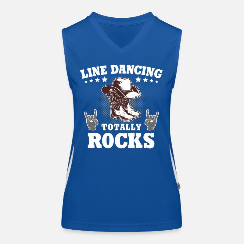 Line Dance Line Dancing Funktionelles Kontrast-Tank Top für Frauen