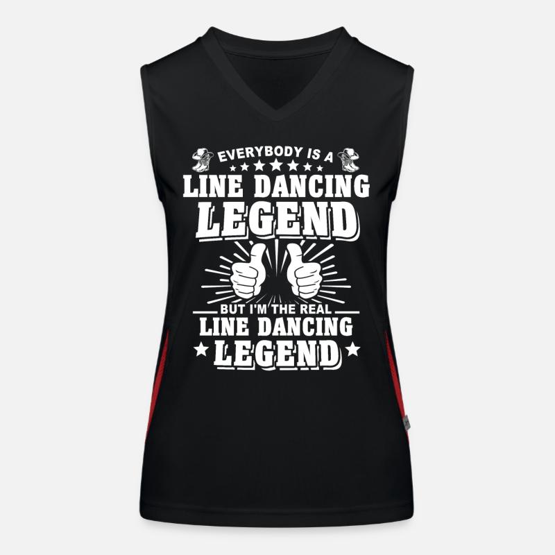 Line Dance Line Dancing Funktionelles Kontrast-Tank Top für Frauen