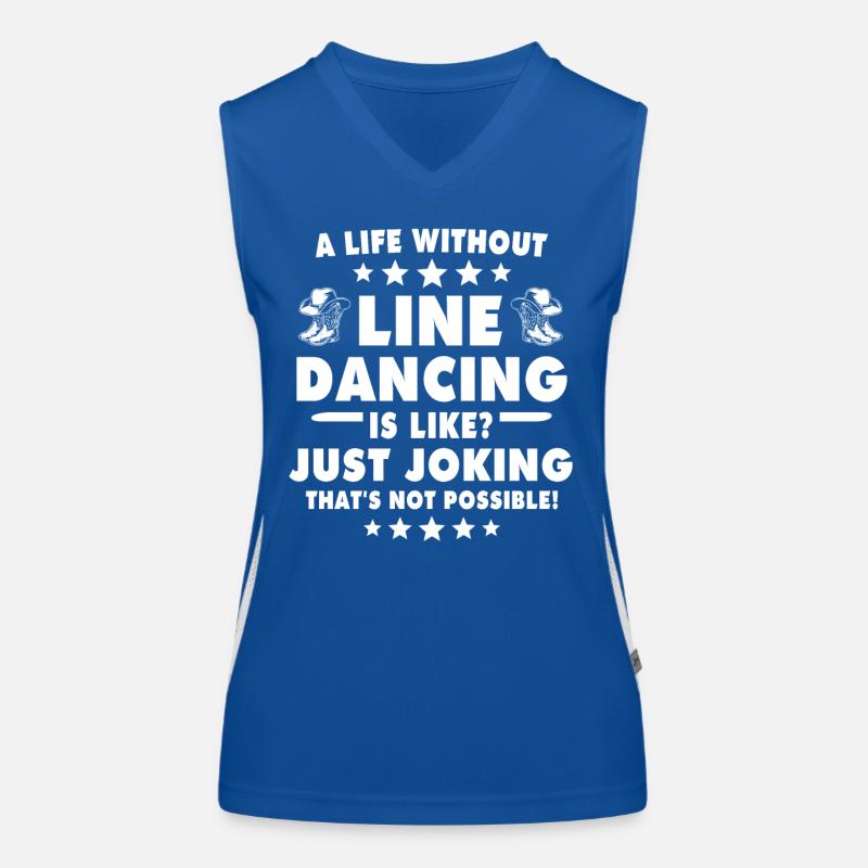 Line Dance Line Dancing Funktionelles Kontrast-Tank Top für Frauen