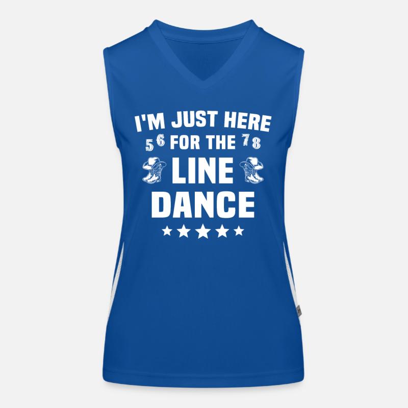Cadeau de danse en ligne Débardeur respirant contrasté Femme