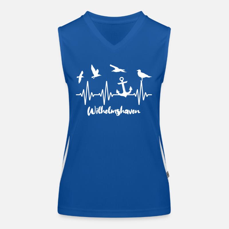 Wilhelmshaven ECG Wilhelmshaven Heart Line Débardeur respirant contrasté Femme