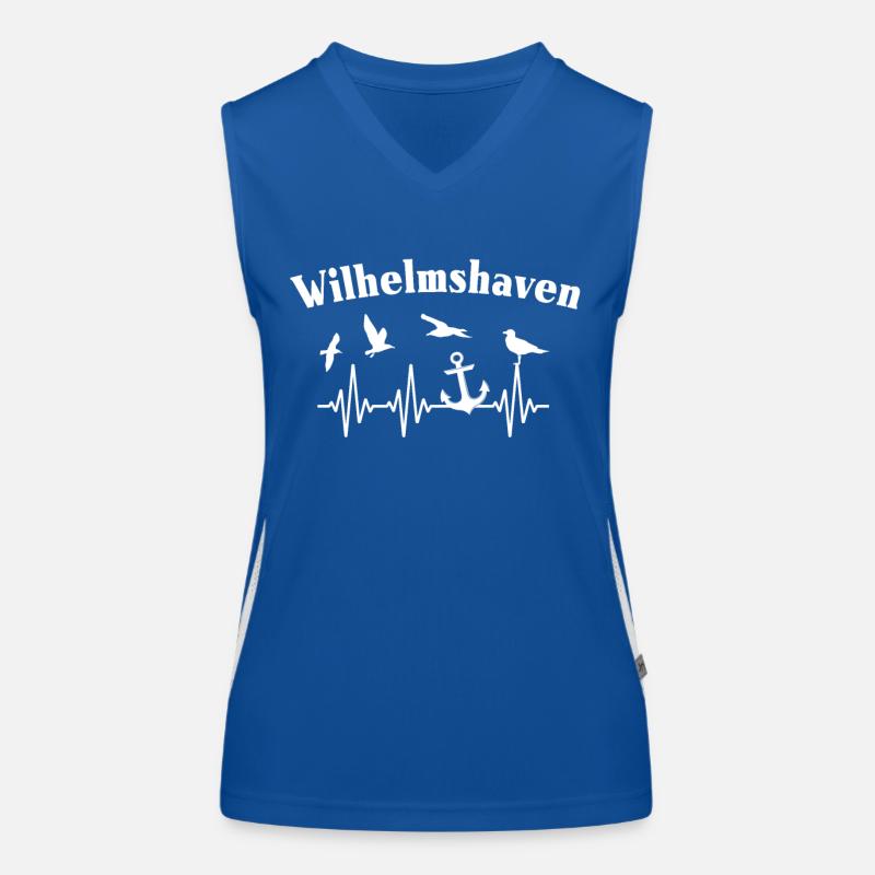 Wilhelmshaven ECG Wilhelmshaven Heart Line Débardeur respirant contrasté Femme