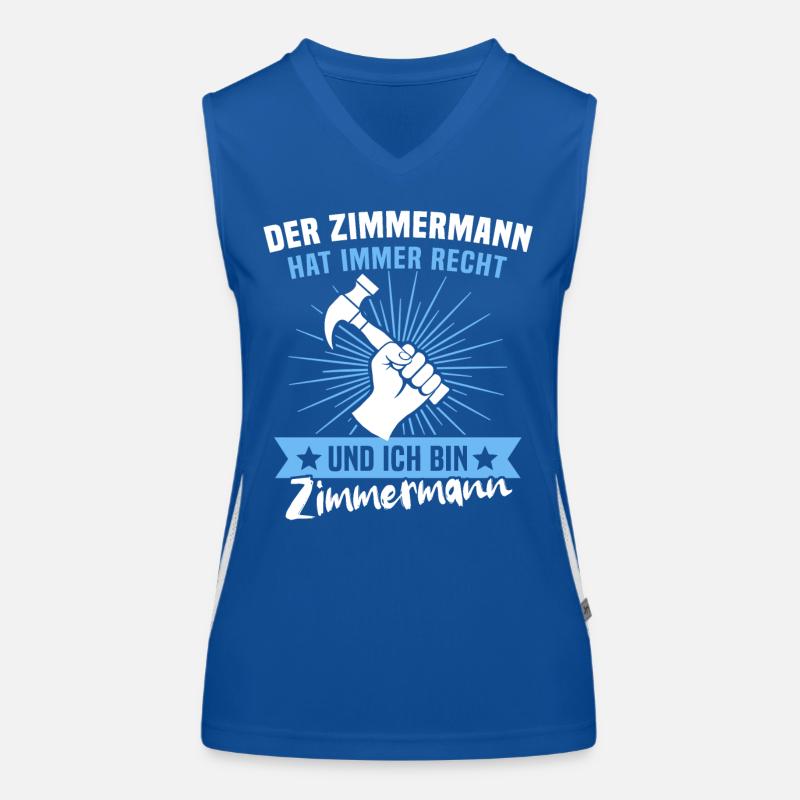 Zimmermann Job Zimmerer Funktionelles Kontrast-Tank Top für Frauen