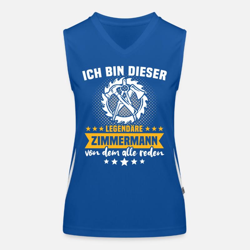 Zimmermann Job Zimmerer Funktionelles Kontrast-Tank Top für Frauen