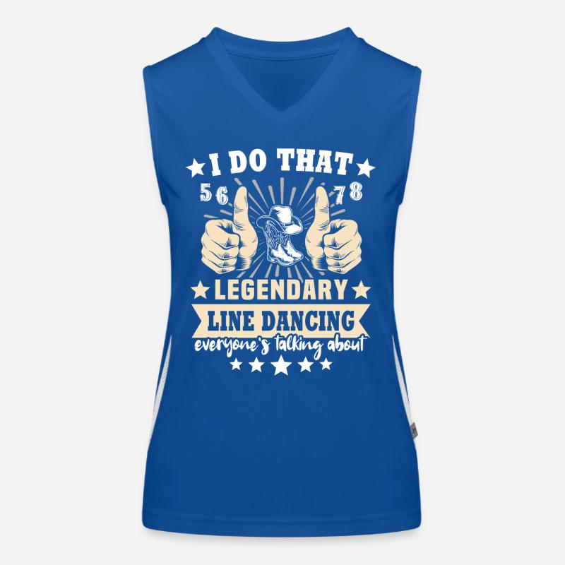 Line Dancing Geschenk Funktionelles Kontrast-Tank Top für Frauen