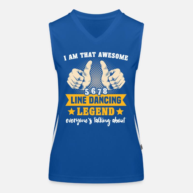 Line Dancing Line Dance Funktionelles Kontrast-Tank Top für Frauen