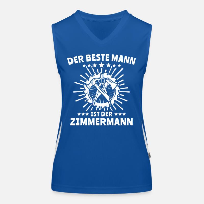 Bester Zimmermann Zimmerer Funktionelles Kontrast-Tank Top für Frauen