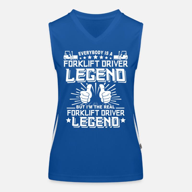 Gabelstapler Staplerfahrer Funktionelles Kontrast-Tank Top für Frauen