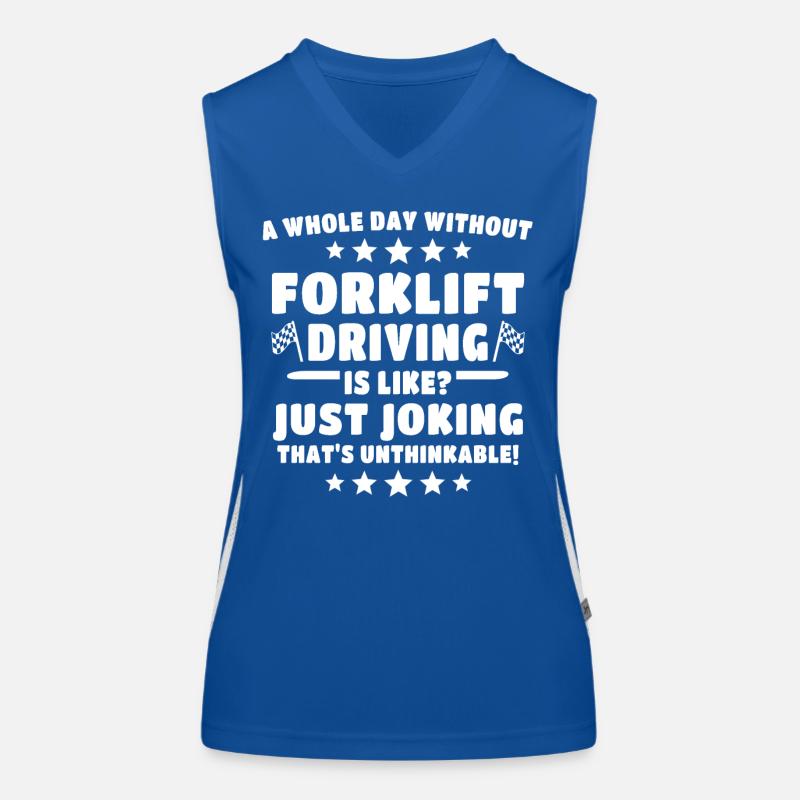 Gabelstapler Staplerfahrer Funktionelles Kontrast-Tank Top für Frauen