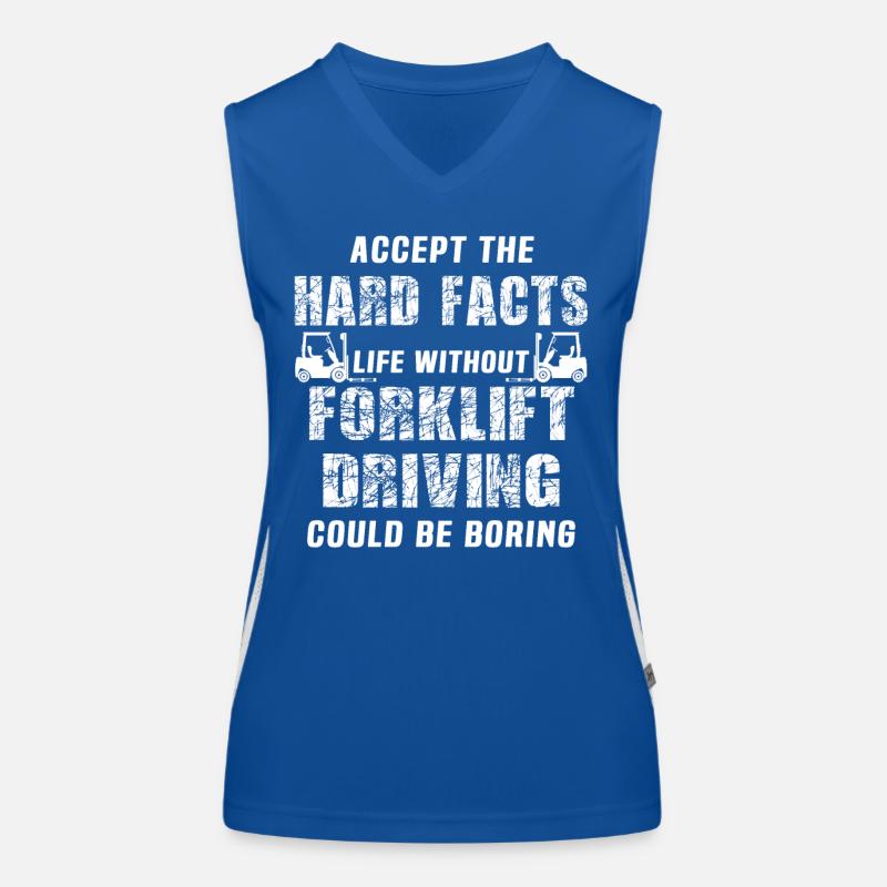 Gabelstapler Staplerfahrer Funktionelles Kontrast-Tank Top für Frauen