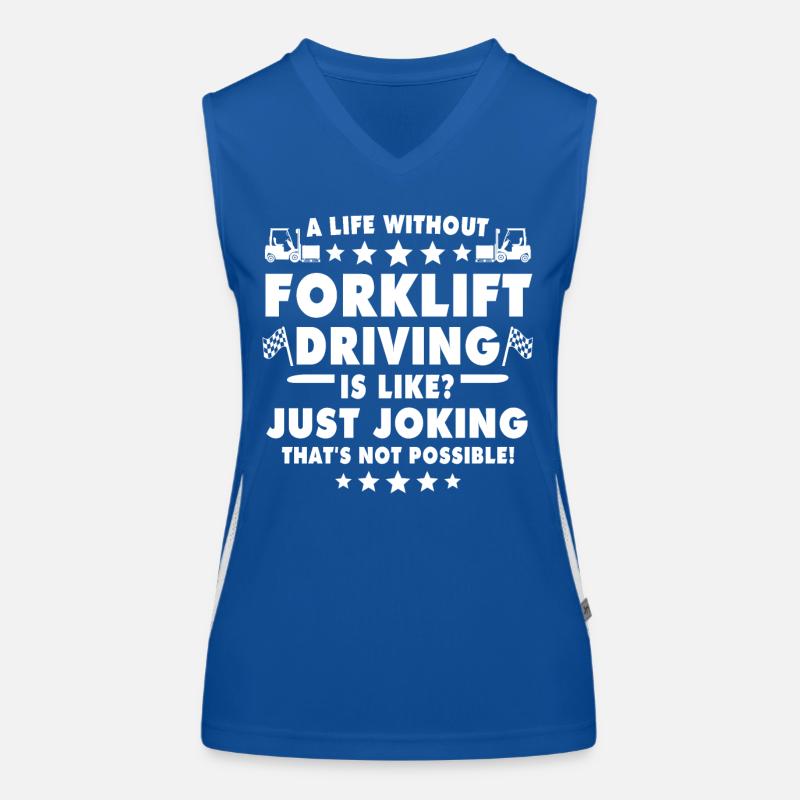 Gabelstapler Staplerfahrer Funktionelles Kontrast-Tank Top für Frauen
