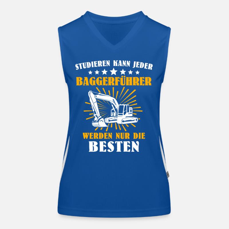Baggerfuehrer Baggerfahrer Funktionelles Kontrast-Tank Top für Frauen