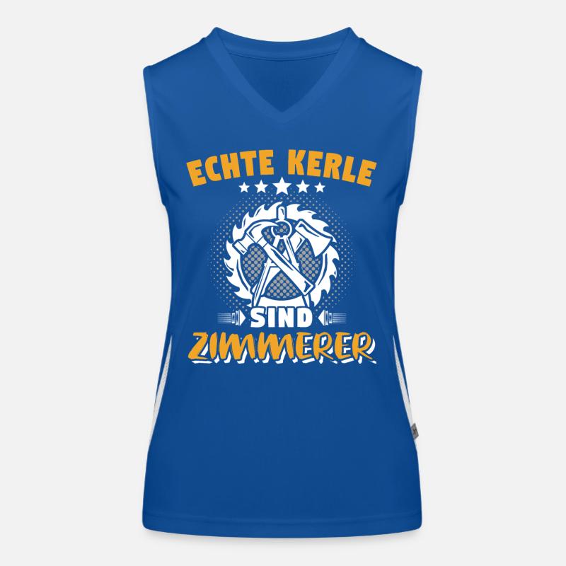 Zimmermann Zimmerer Zimmerleute Funktionelles Kontrast-Tank Top für Frauen