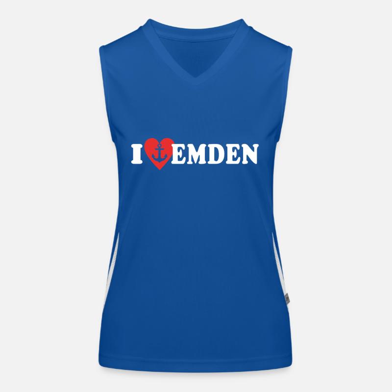 J’aime Emden Cher Emdener Débardeur respirant contrasté Femme