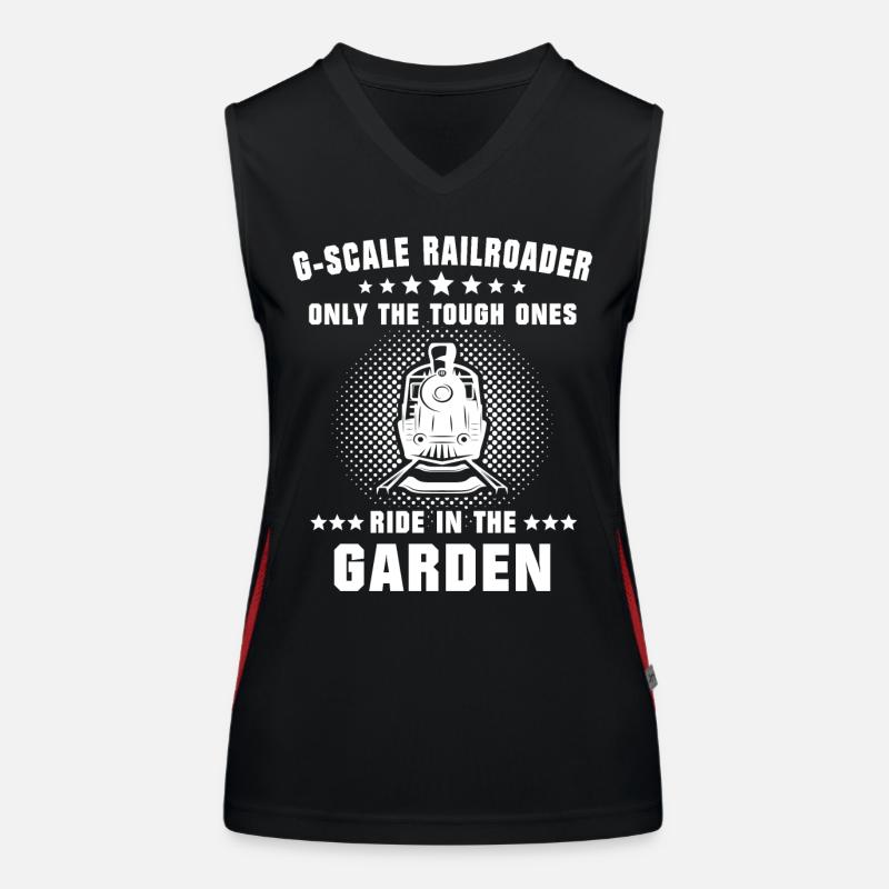 Gartenbahn Modellbahn Spur G Funktionelles Kontrast-Tank Top für Frauen