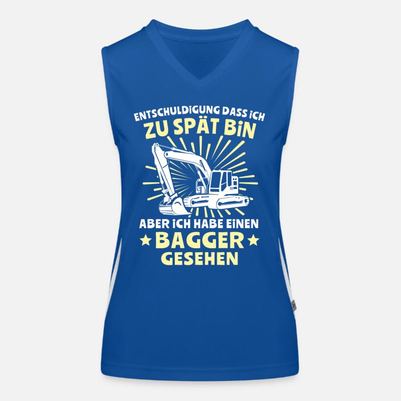 Baggerfuehrer Baggerfahrer Funktionelles Kontrast-Tank Top für Frauen