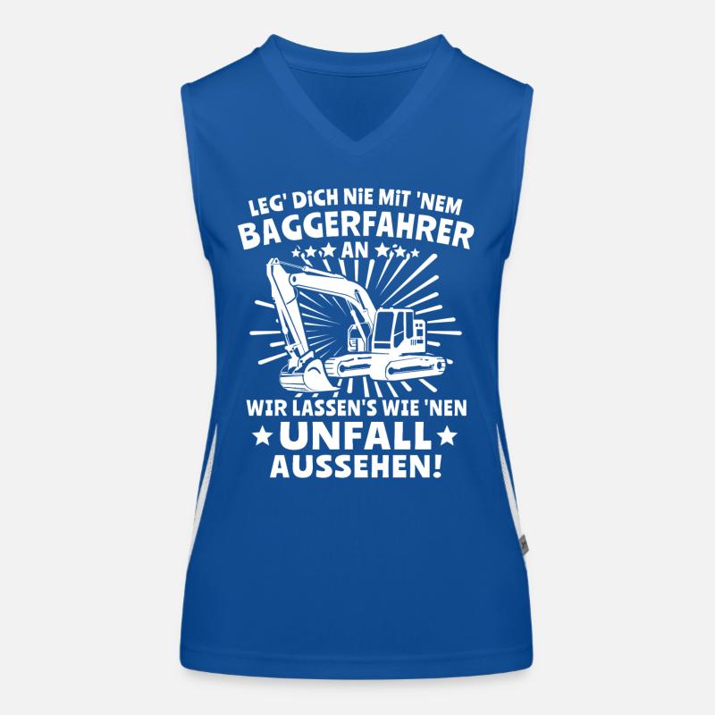 Baggerfahrer Bagger Funktionelles Kontrast-Tank Top für Frauen