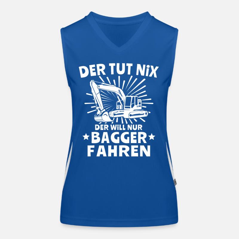 Baggerfahrer Bagger Funktionelles Kontrast-Tank Top für Frauen