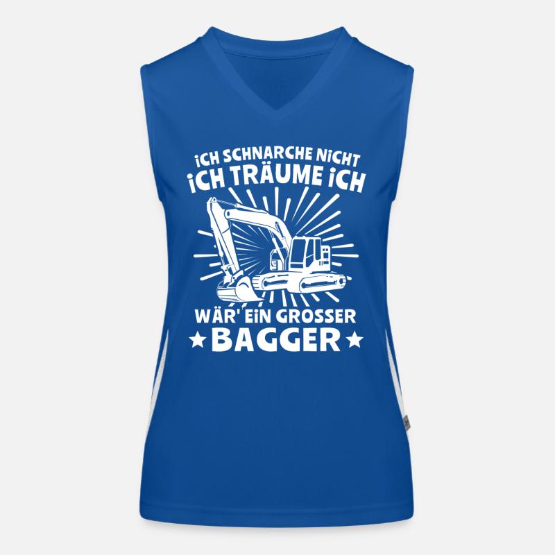 Baggerfuehrer Baggerfahrer Funktionelles Kontrast-Tank Top für Frauen