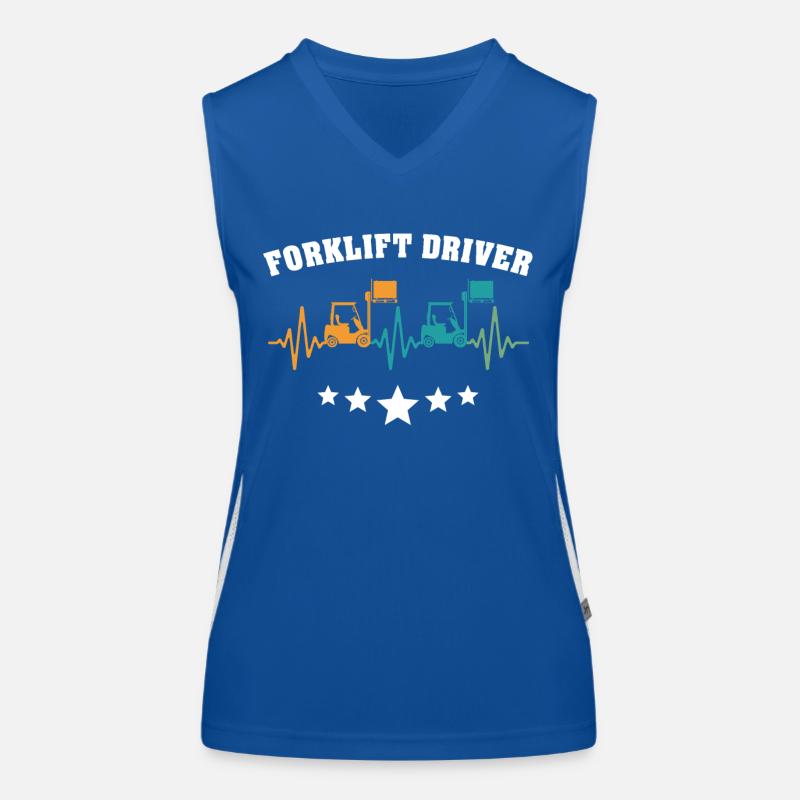 Chariot élévateur à fourche Débardeur respirant contrasté Femme