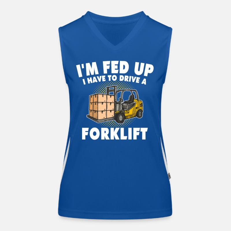 Chariot élévateur à fourche Débardeur respirant contrasté Femme