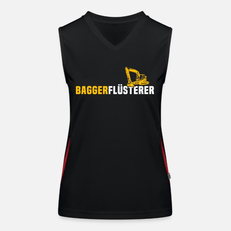 Excavator operator Excavator driver Women's Functional Contrast Tank Top