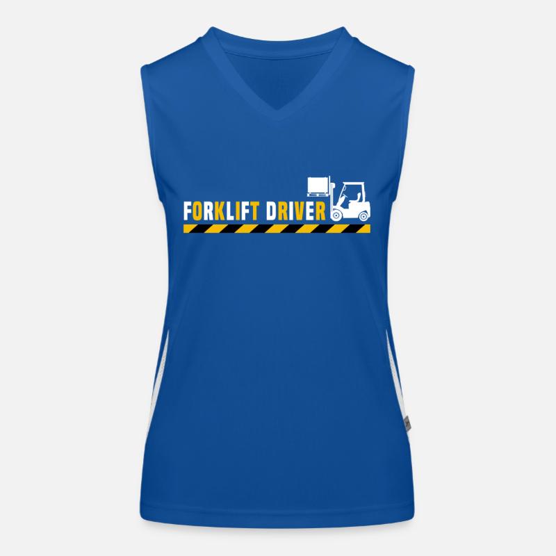 Staplerfahrer Stapler Funktionelles Kontrast-Tank Top für Frauen