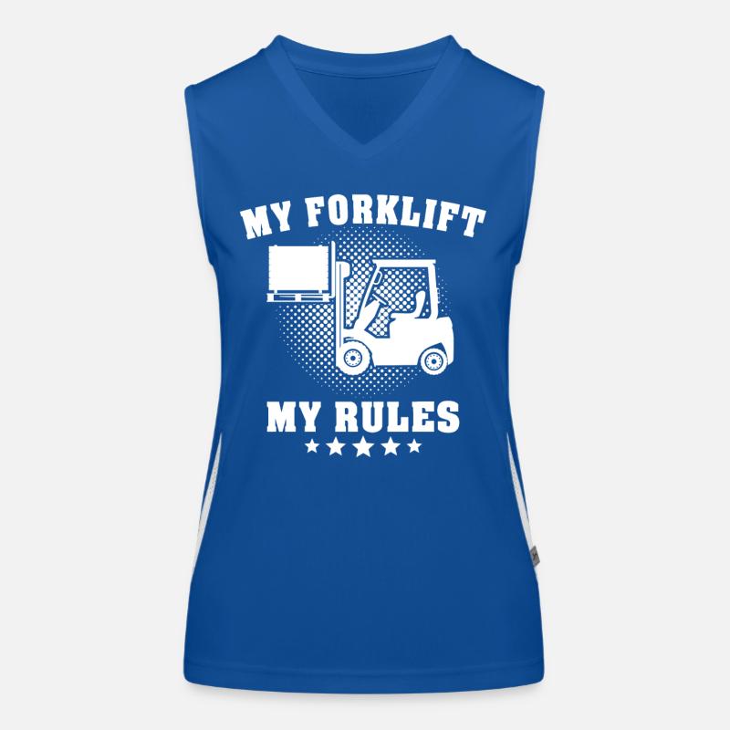 Stapler Staplerfahrer Funktionelles Kontrast-Tank Top für Frauen