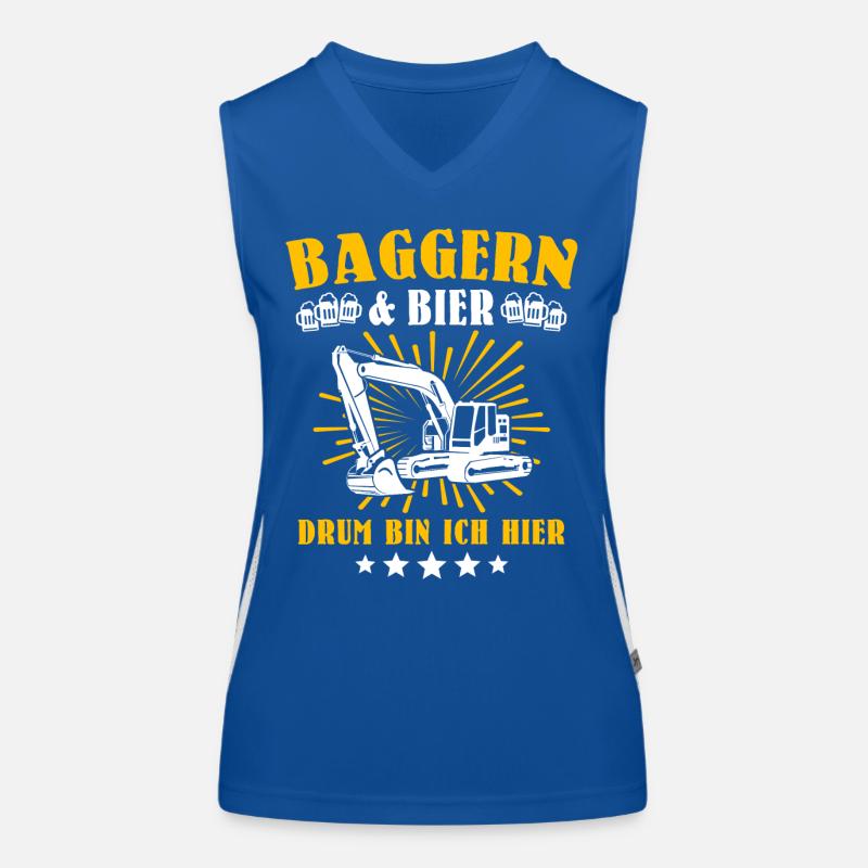 Baggerfahrer Bagger Funktionelles Kontrast-Tank Top für Frauen