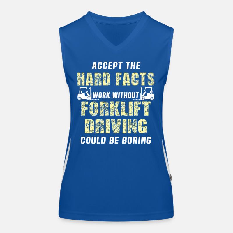 Stapler Staplerfahrer Funktionelles Kontrast-Tank Top für Frauen