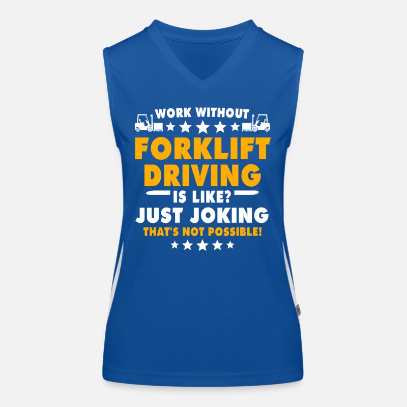 Stapler Staplerfahrer Funktionelles Kontrast-Tank Top für Frauen