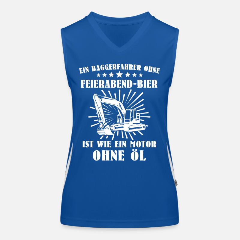 Baggerfuehrer Baggerfahrer Funktionelles Kontrast-Tank Top für Frauen
