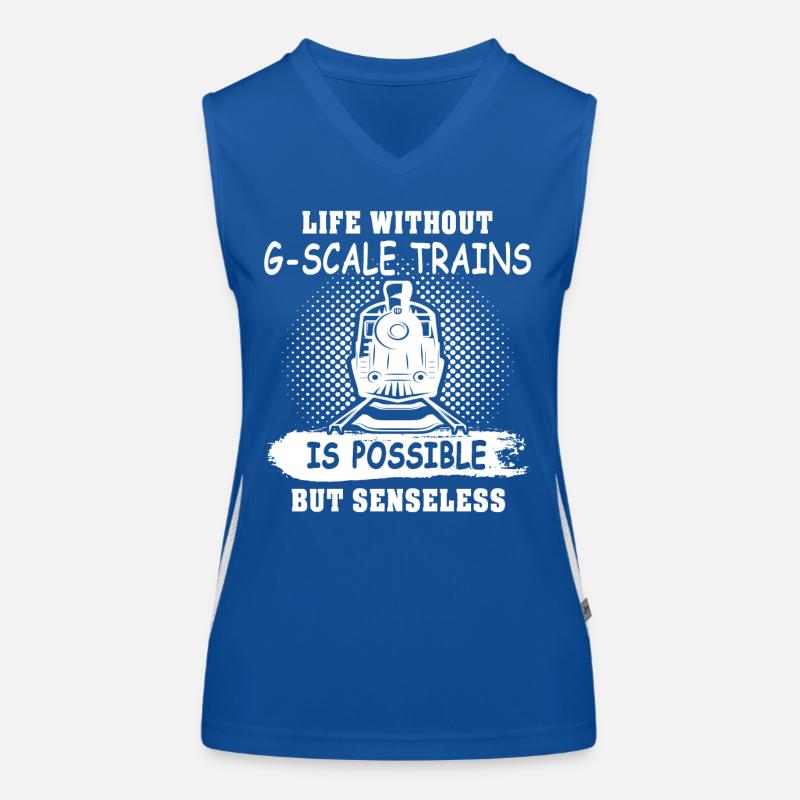 Garteneisenbahn Modellbahn Spur G Funktionelles Kontrast-Tank Top für Frauen