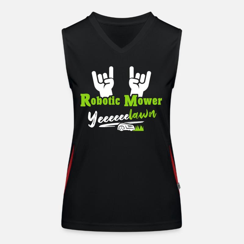 Robotic lawn mower Robotic lawn mower Women's Functional Contrast Tank Top