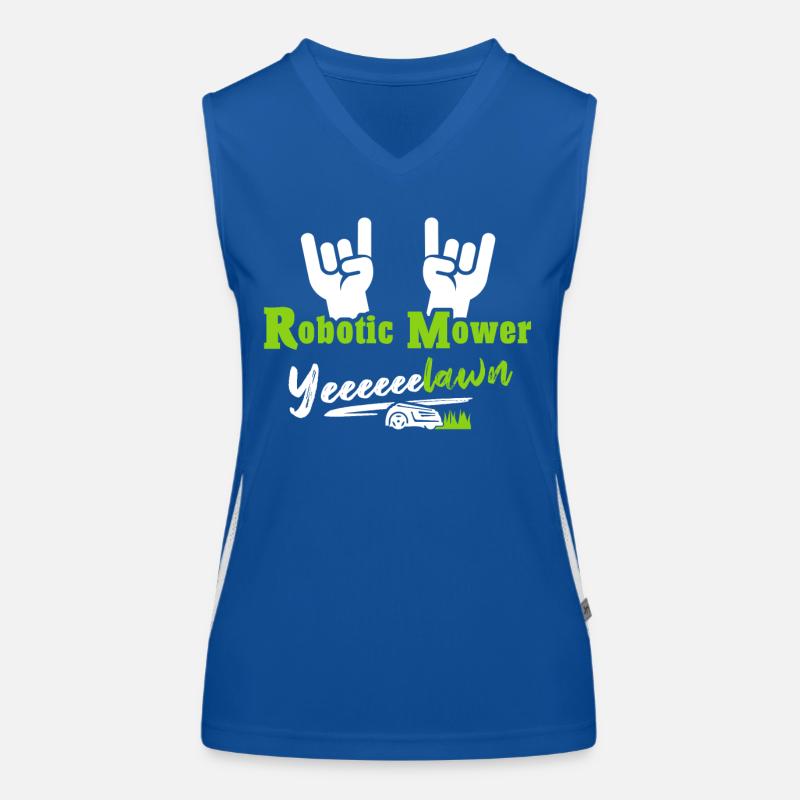 Robotic lawn mower Robotic lawn mower Women's Functional Contrast Tank Top