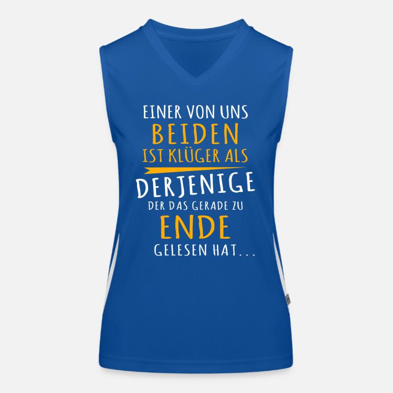 Klüger Als Du Funktionelles Kontrast-Tank Top für Frauen