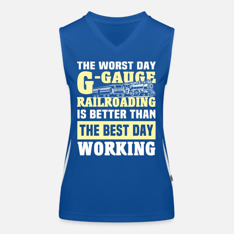 Gartenbahn Garteneisenbahn Spur G Funktionelles Kontrast-Tank Top für Frauen