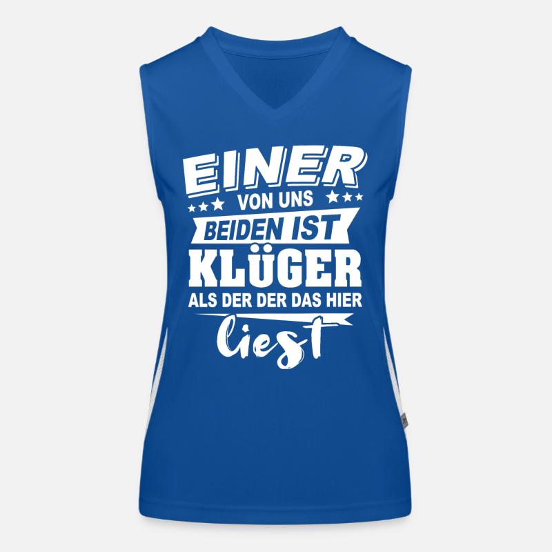 Klüger Als Du Funktionelles Kontrast-Tank Top für Frauen