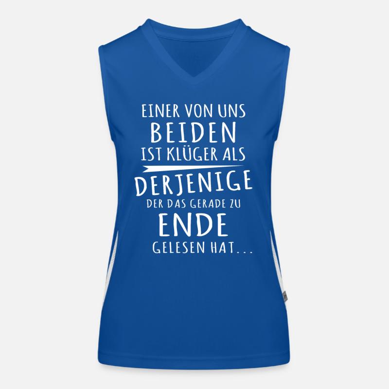Klüger Als Du Sarkasmus Funktionelles Kontrast-Tank Top für Frauen
