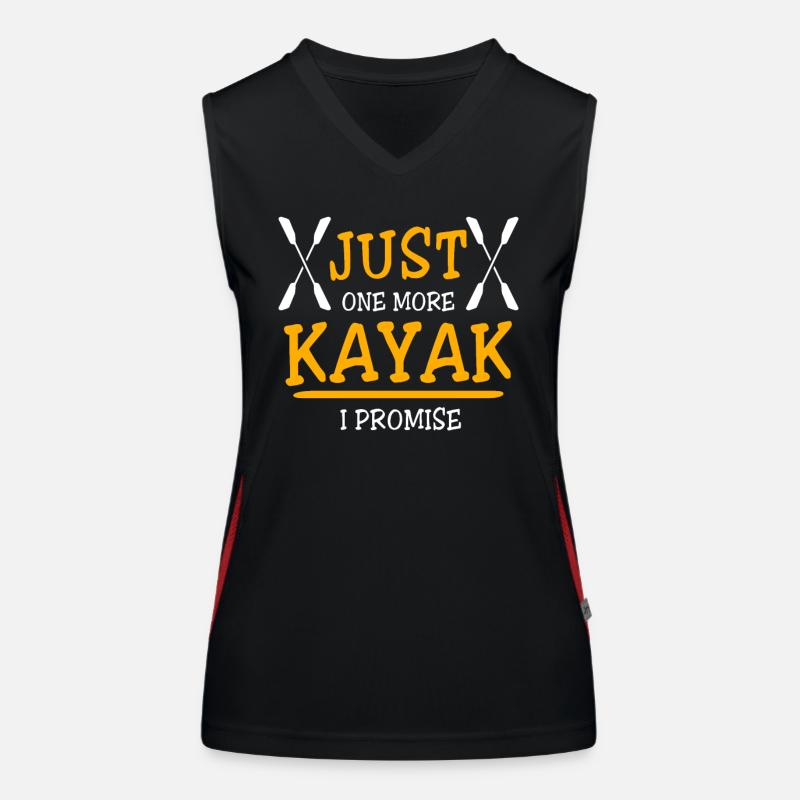 Kajak Kajaking Funktionelles Kontrast-Tank Top für Frauen