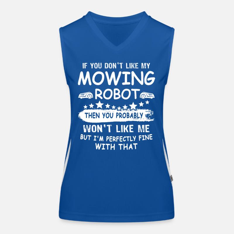 Mähroboter Funktionelles Kontrast-Tank Top für Frauen