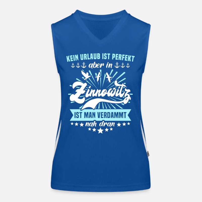 Zinnowitz Sprüche Zinnowitzer Funktionelles Kontrast-Tank Top für Frauen