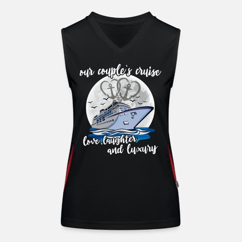 Kreuzfahrt Ehepaar Funktionelles Kontrast-Tank Top für Frauen