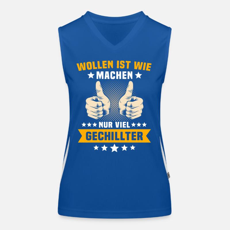 Machen Wollen Funktionelles Kontrast-Tank Top für Frauen