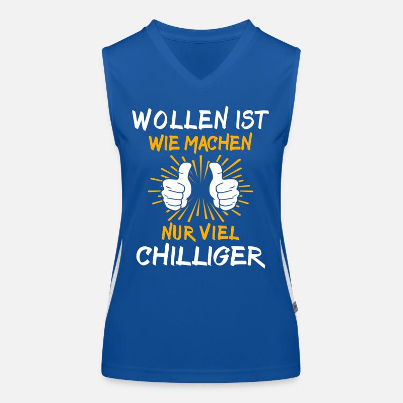 Machen Wollen Funktionelles Kontrast-Tank Top für Frauen