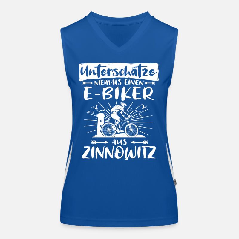 Zinnowitz Ebike Zinnowitzer Ebiker Funktionelles Kontrast-Tank Top für Frauen