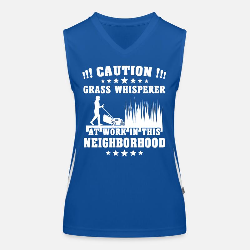 Rasenmäher Funktionelles Kontrast-Tank Top für Frauen