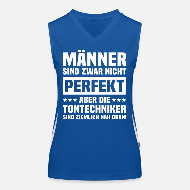 Tontechniker Funktionelles Kontrast-Tank Top für Frauen