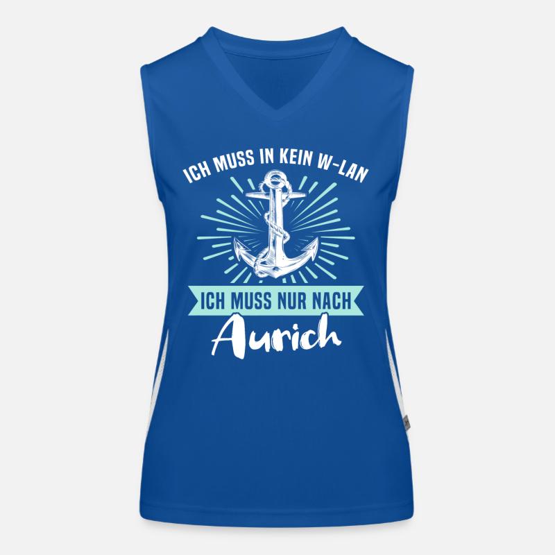 Aurich Sprüche Funktionelles Kontrast-Tank Top für Frauen